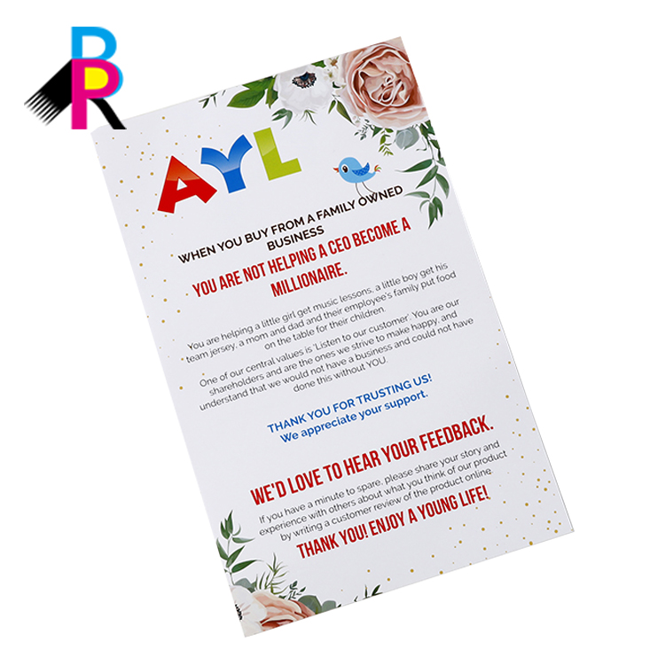 Custom Fyler Cheapest Advertising Pamphlet Leaflet Printing Services