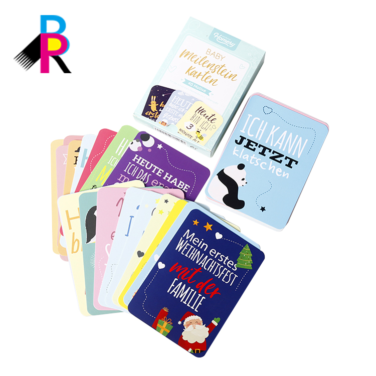Custom Study Card Game Holiday Card Flash Cards for Toddlers