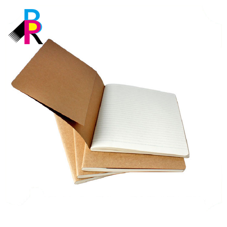 Custom Notepad Sewn Binding Kraft Paper Notebook Printing