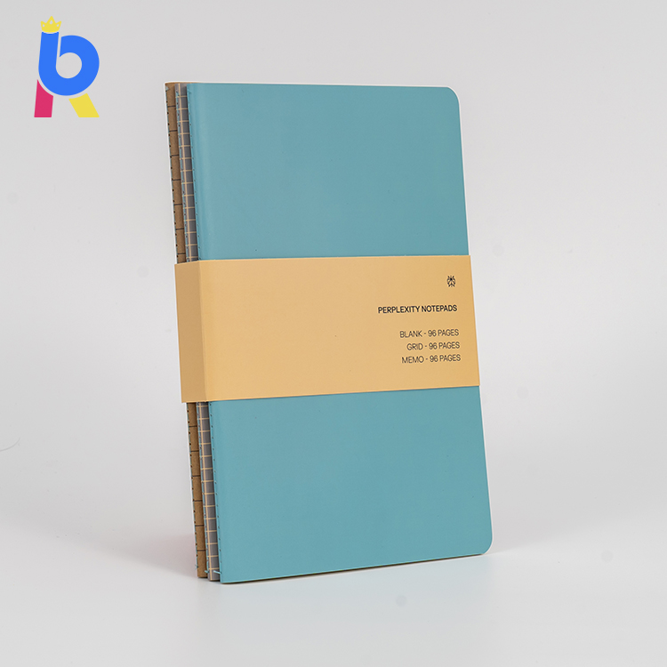 Custom Notepad Sewn Binding Kraft Paper Notebook Printing