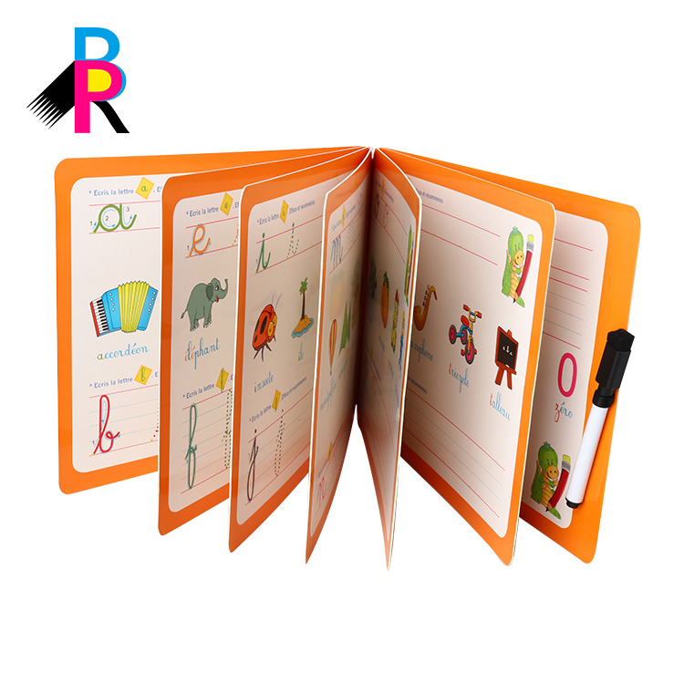 Custom Board Book with Erasable Pen Learning Book Printed