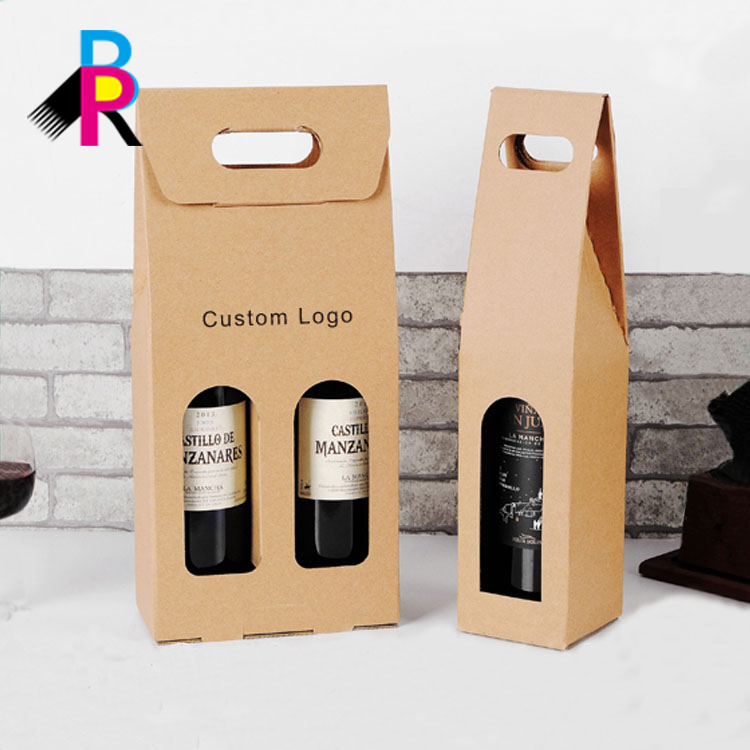 Make Gift Wrapping Wine Bag Kraft Paper Packaging Wholesale