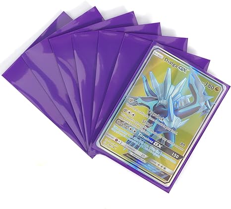 7 Pokemon Card Sleeves on a white background
